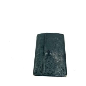 Louis Vuitton green epi key trifold